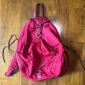Rebecca Minkoff Convertible Red Nylon Backpack